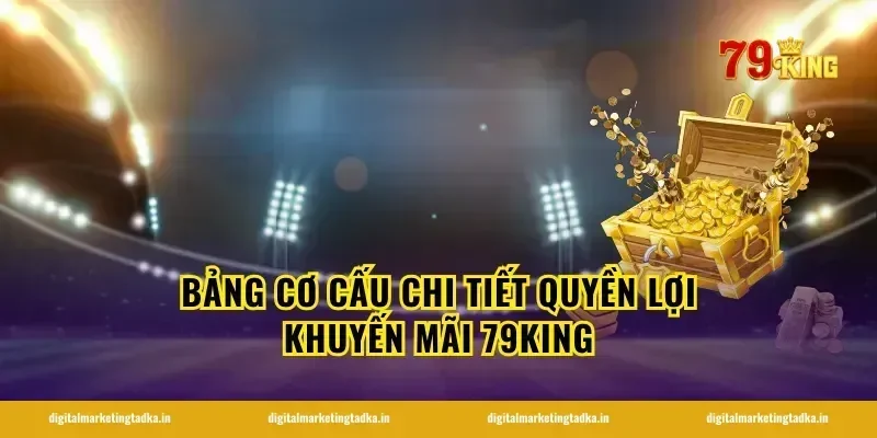 Bảng cơ cấu chi tiết quyền lợi KHUYẾN MÃI 79KING